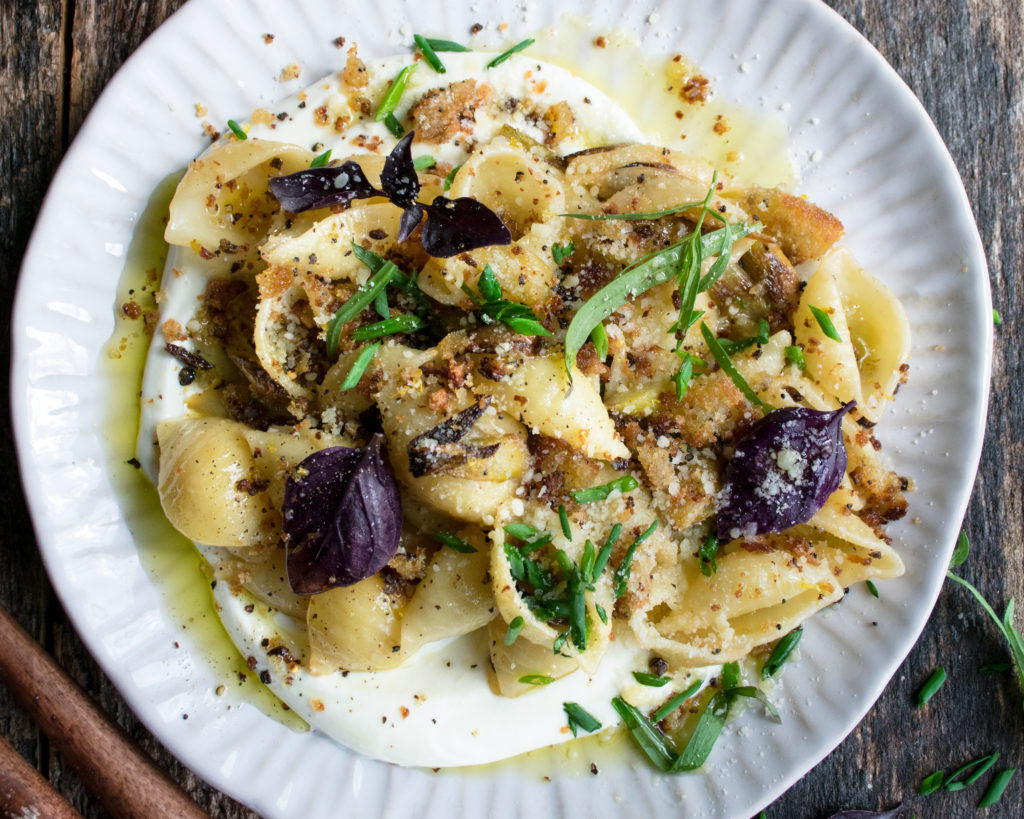 Asparagus Pasta with Whipped Ricotta