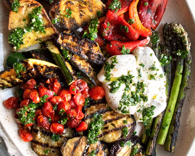 Grilled Vegetables with Chimichurri & Burrata The Original Dish