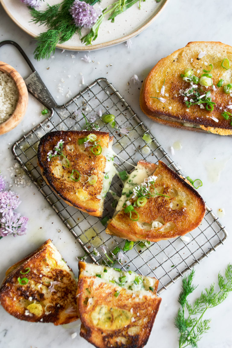 Herbed Fontina Grilled Cheese The Original Dish