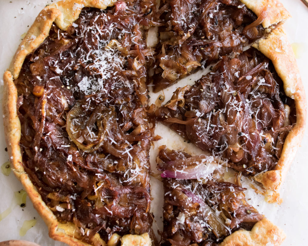 Parmesan & Caramelized Onion Crostata