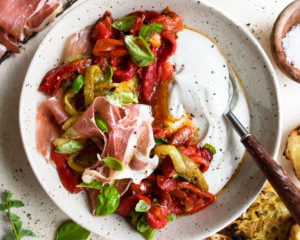 Marinated Peppers & Prosciutto