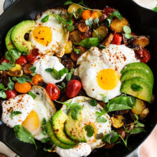Mexican Potato Hash with Fried Eggs - The Original Dish