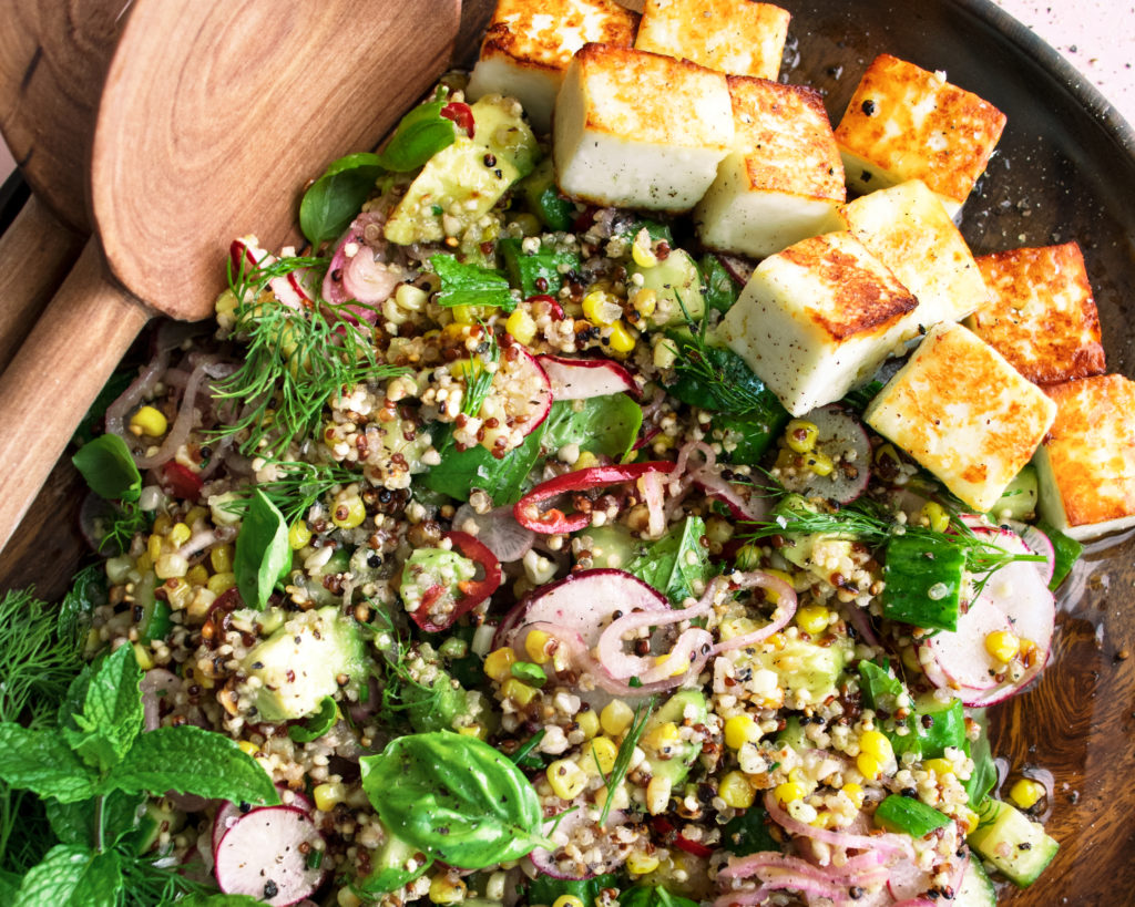 Pan-Fried Paneer Salad