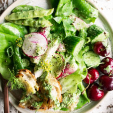 Summer Garden Green Goddess Salad - The Original Dish