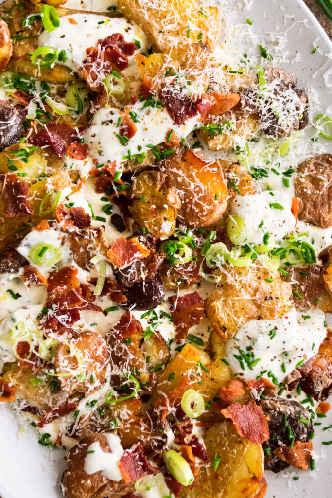 Loaded Smashed Potatoes