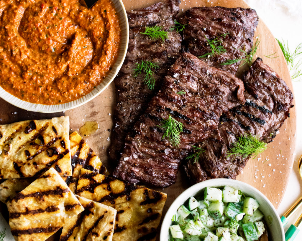 Skirt Steak with Romesco