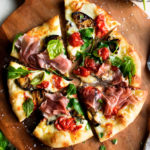 Grilled Pizza with Eggplant & Prosciutto