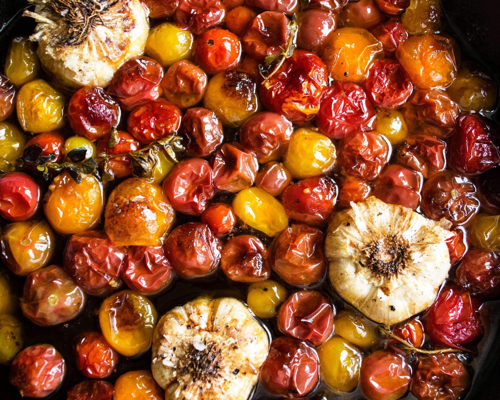 How To Roast Cherry Tomatoes with Garlic & Herbs The Original Dish