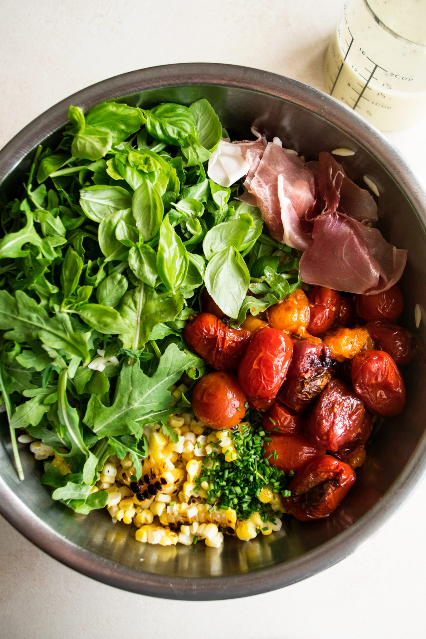 Orzo Salad with Prosciutto & Parmesan Vinaigrette The Original Dish