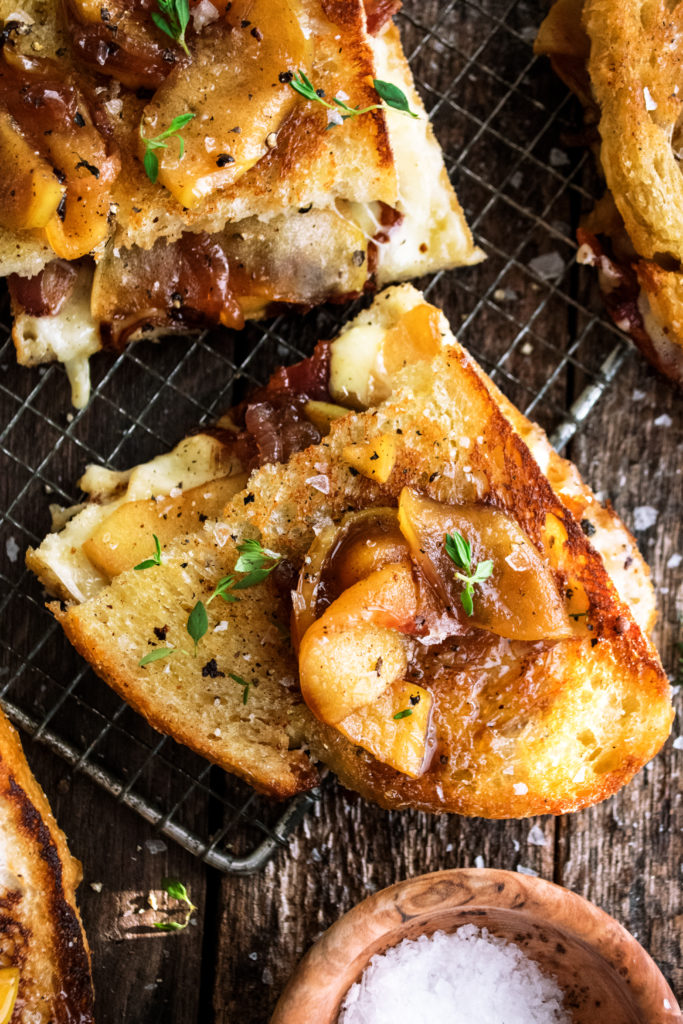 Caramelized Apple & Bacon Grilled Cheese