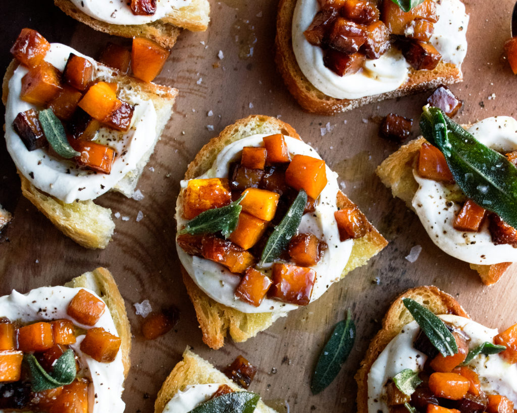 Caramelized Butternut Squash Toast