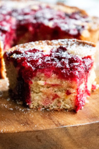 Spiced Mascarpone Cranberry Cake