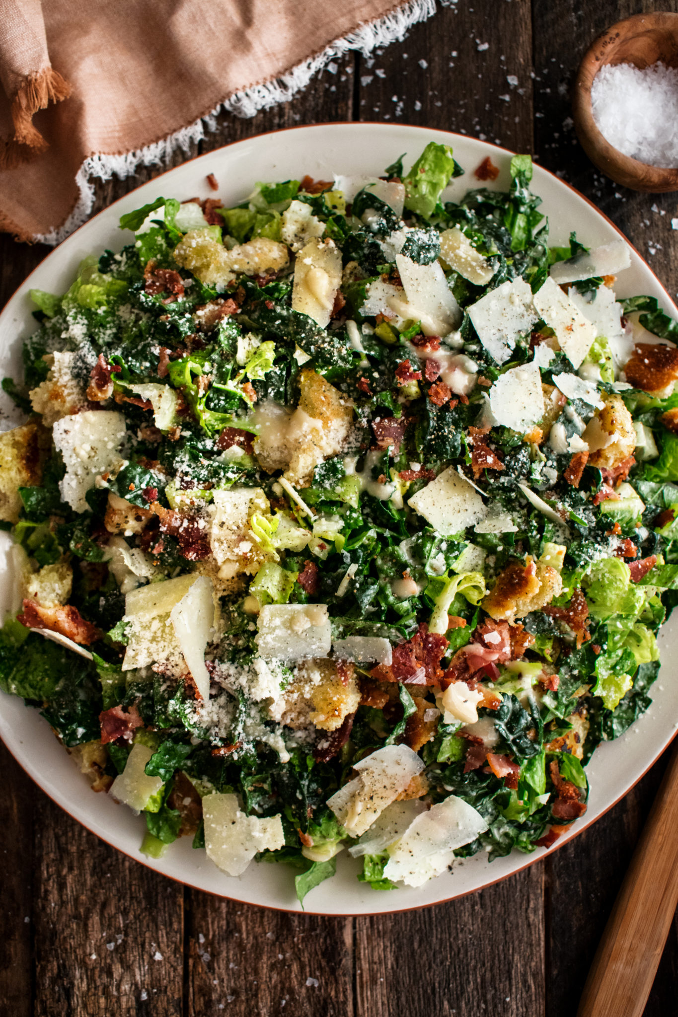 Roasted Garlic & Kale Caesar Salad The Original Dish