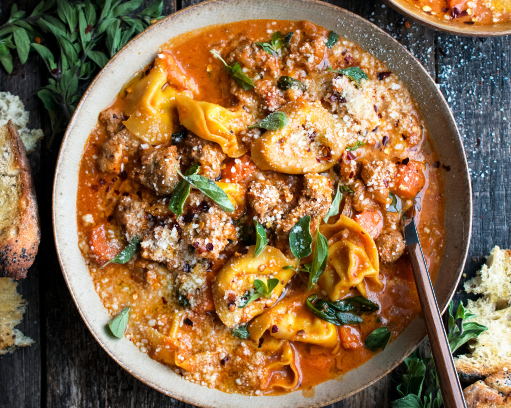 Creamy Tortellini Soup