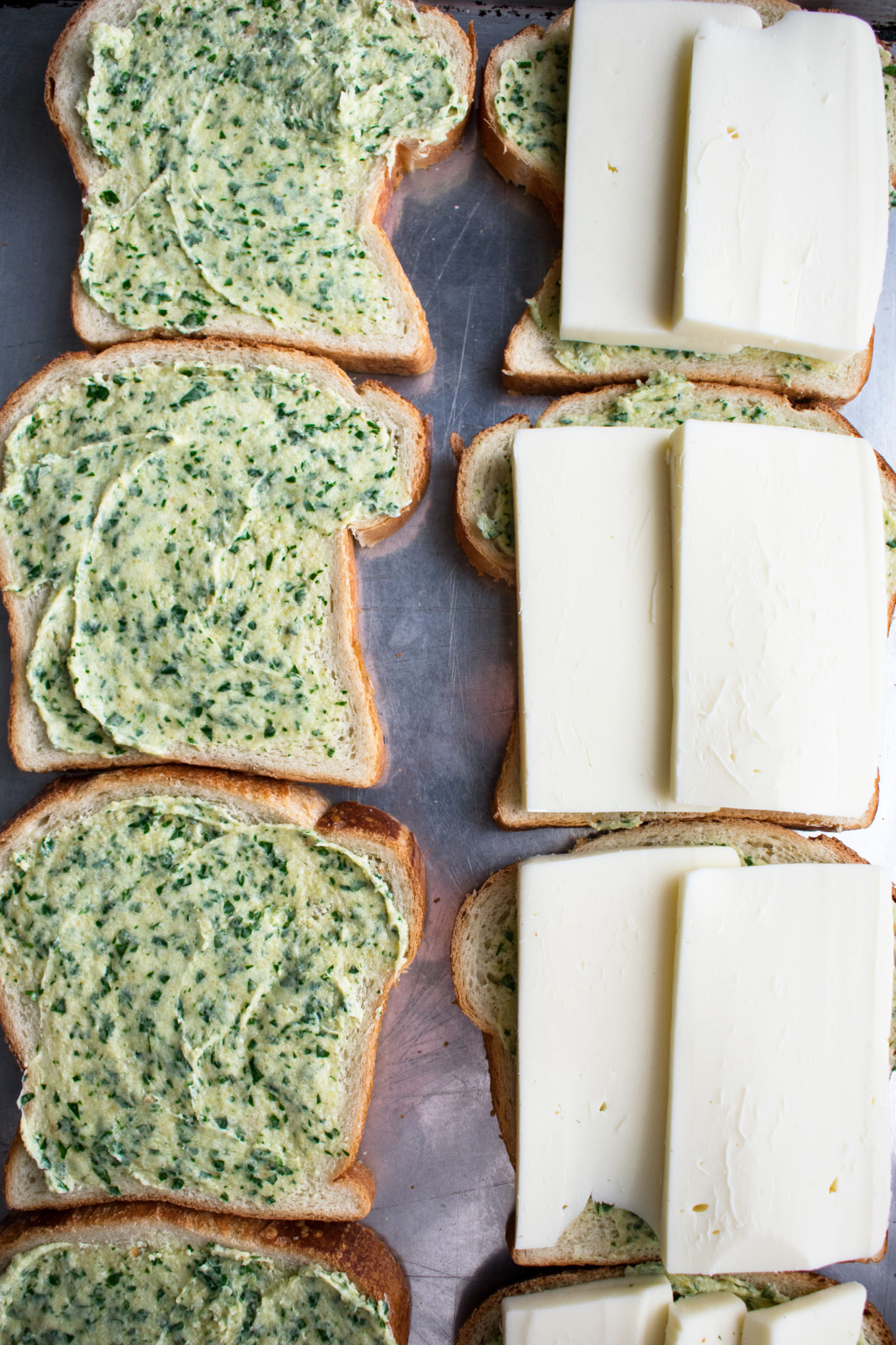 Fried Mozzarella Sandwiches on Herby Garlic Bread The Original Dish