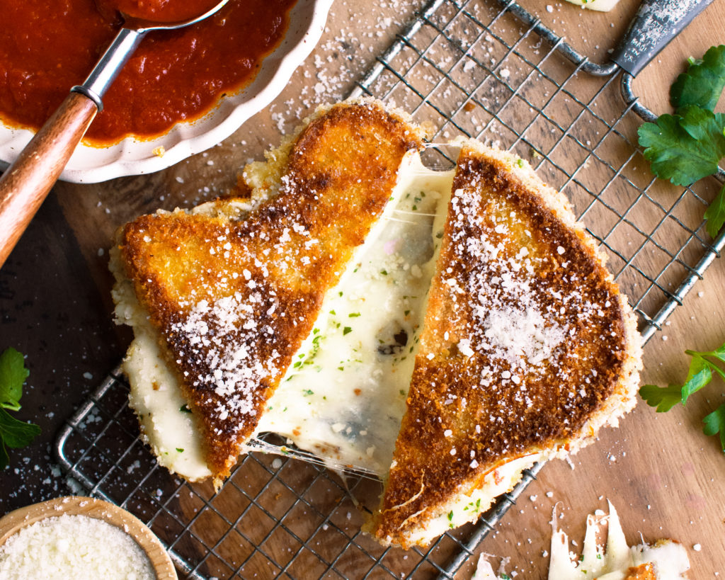 Fried Mozzarella Sandwiches