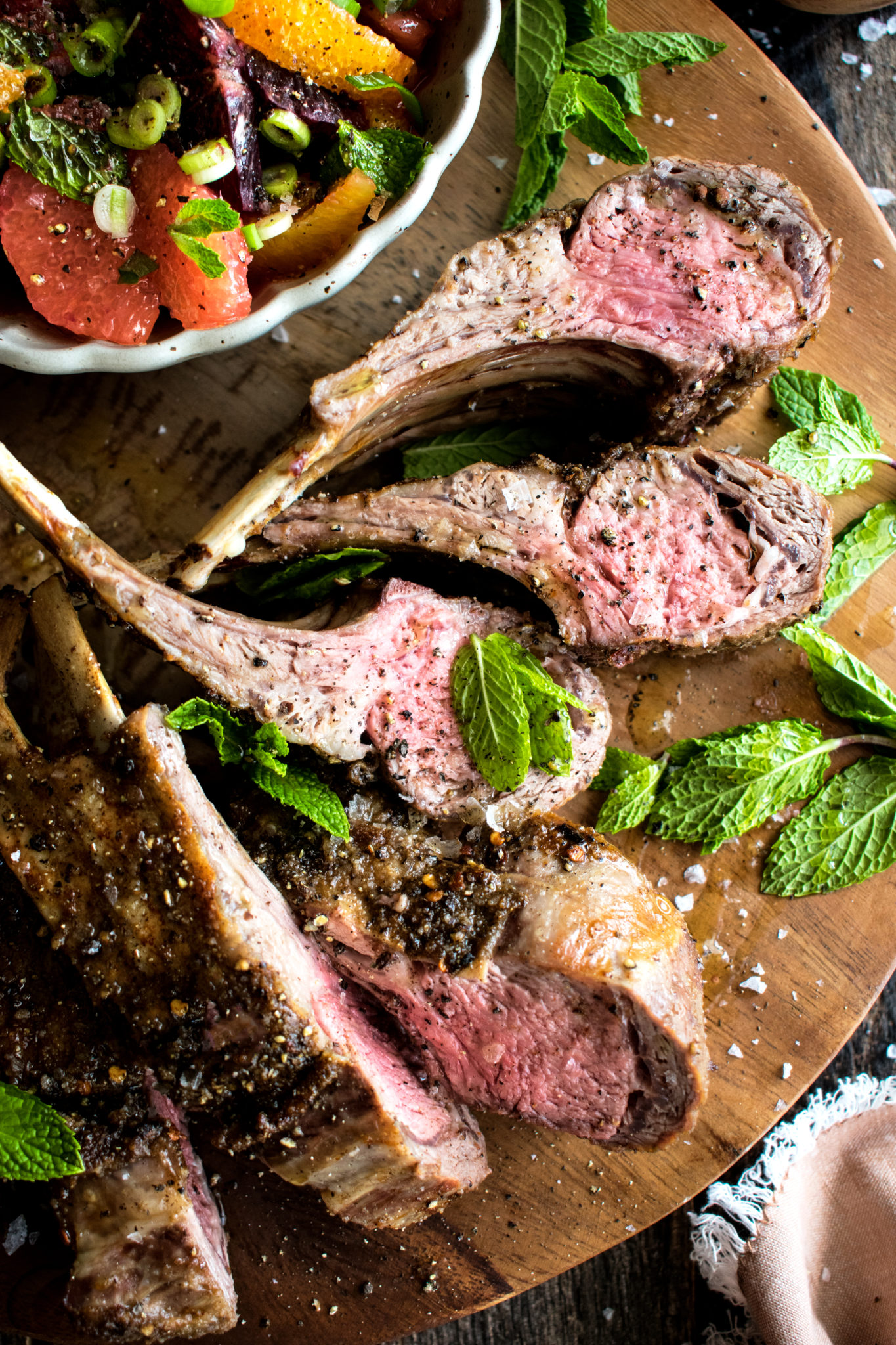 Spiced Rack of Lamb with Citrus Salad The Original Dish
