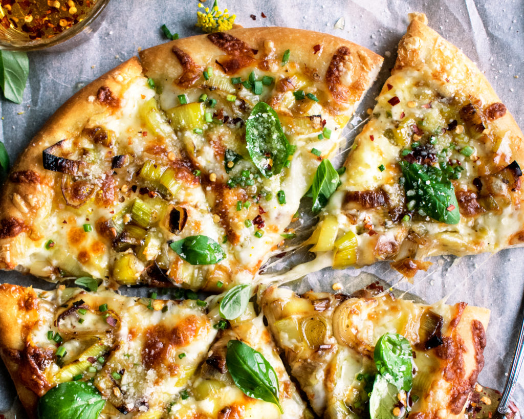 Caramelized Leek Pizza