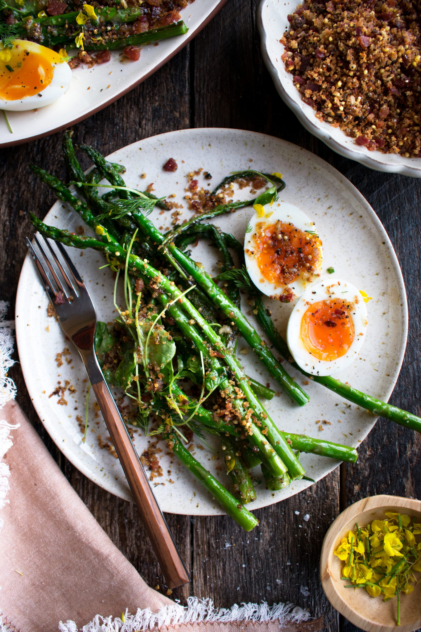 Charred Asparagus with Horseradish Vinaigrette The Original Dish