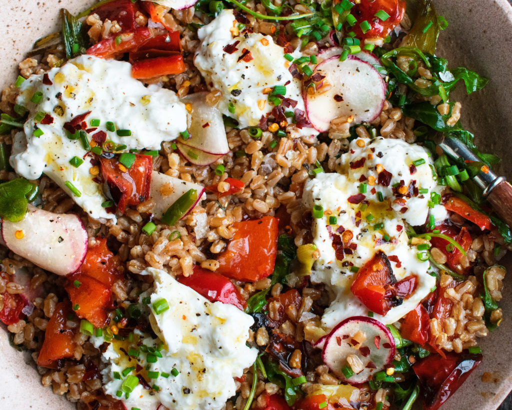 Warm Farro Salad