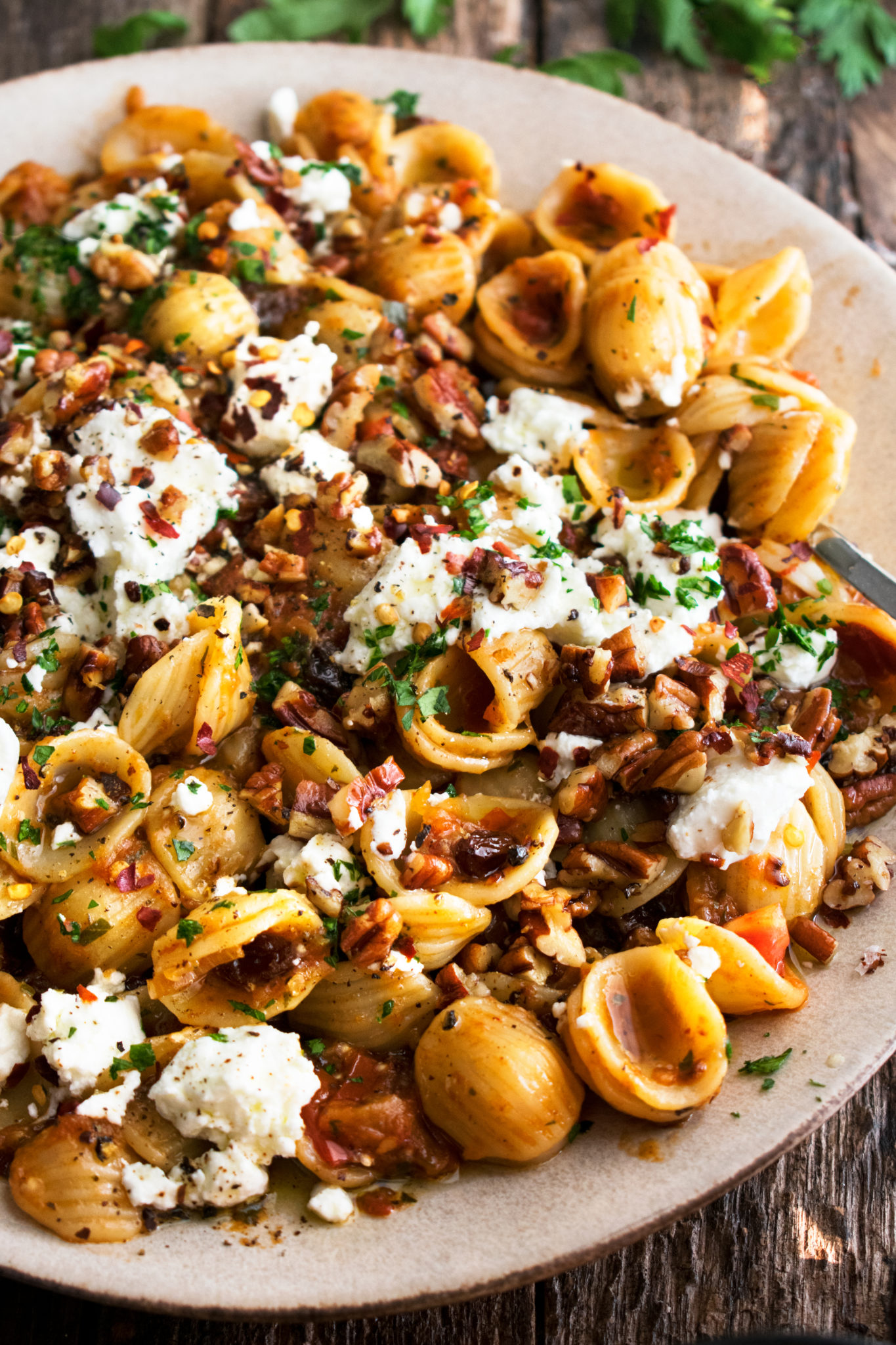 Charred Eggplant Pasta with Tomatoes & Goat Cheese The Original Dish