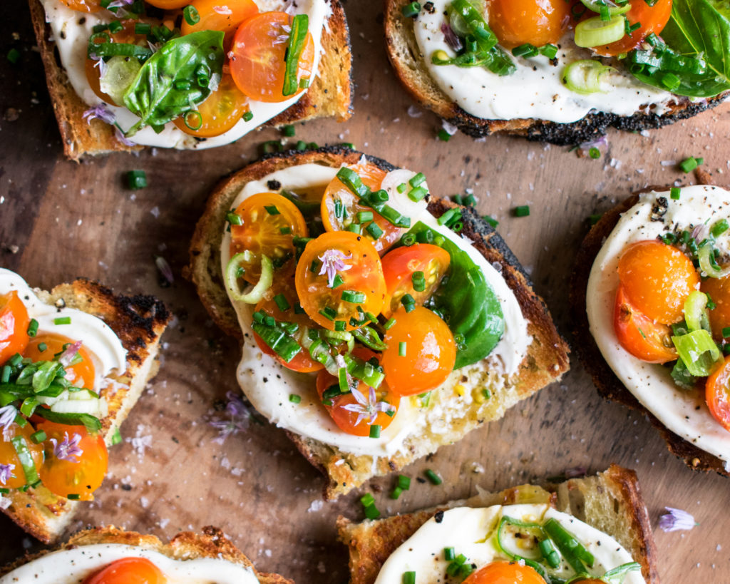 Marinated Tomato Toast