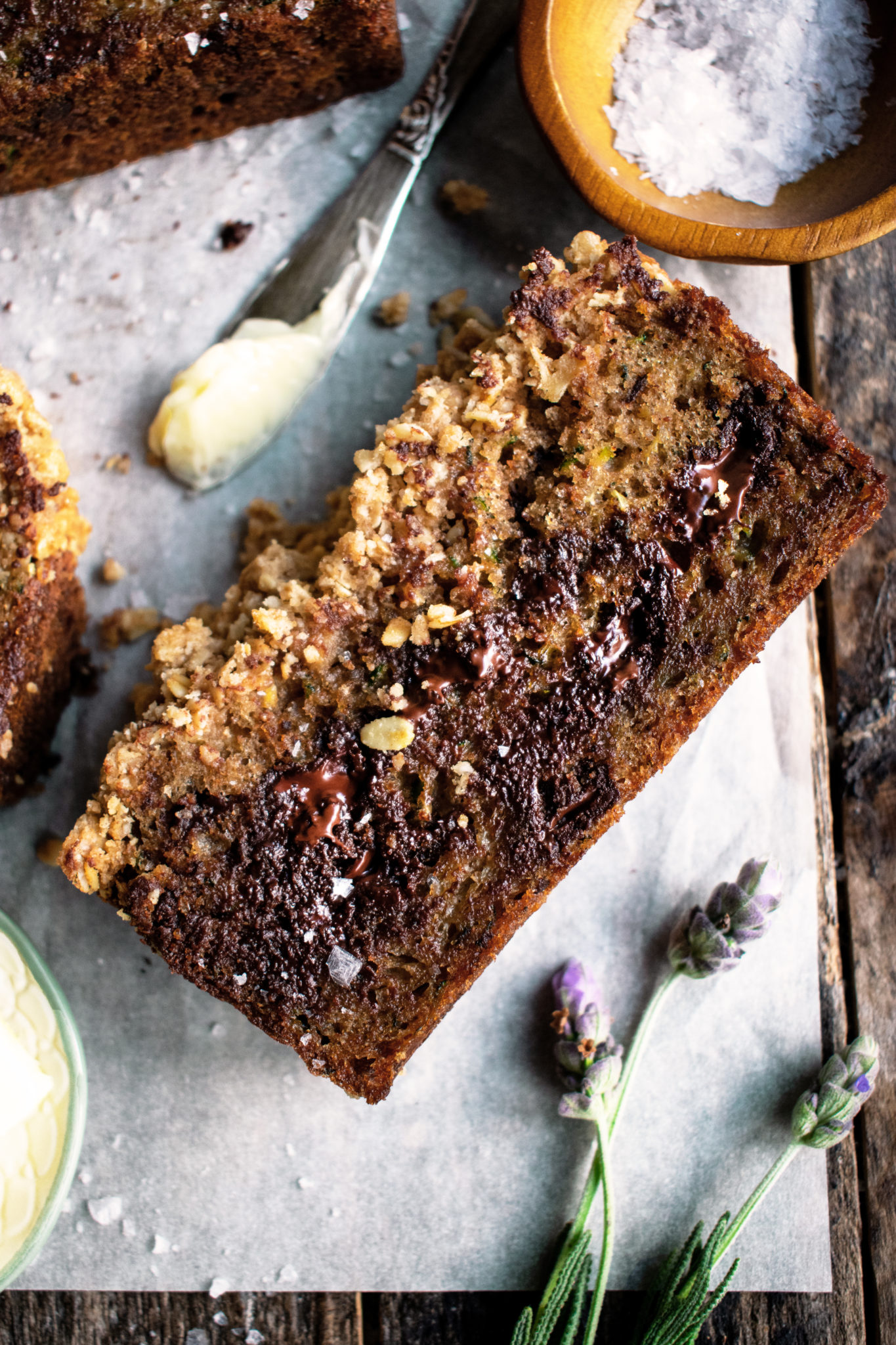 Chocolate Zucchini Bread with Oat Streusel The Original Dish