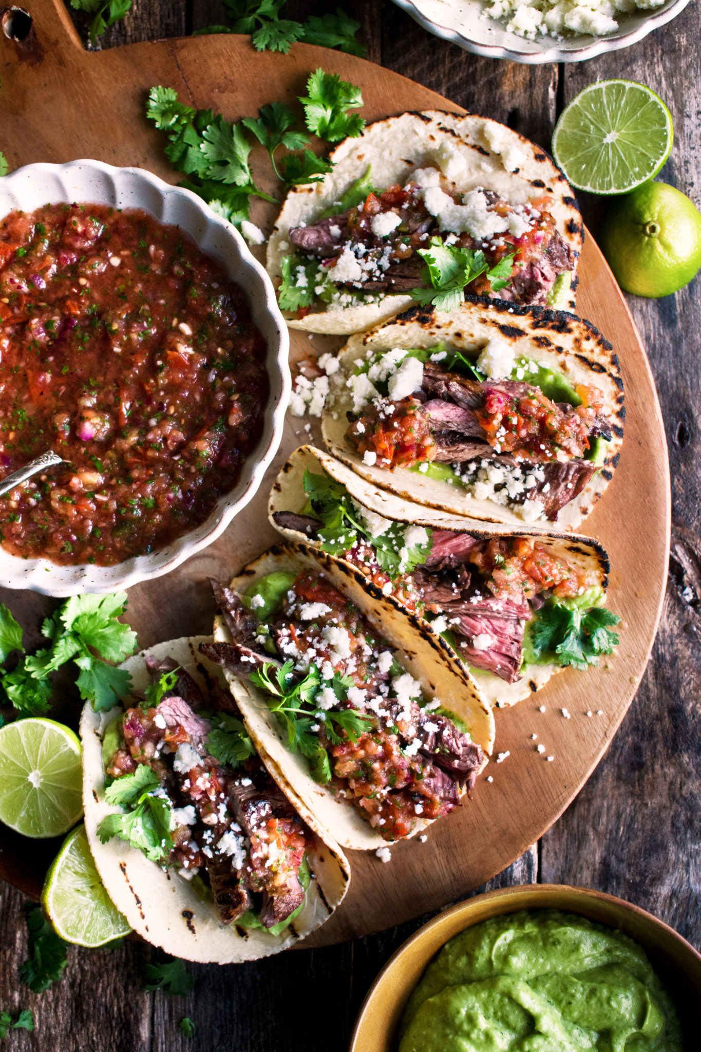 Skirt Steak Tacos with Charred Tomato Salsa The Original Dish