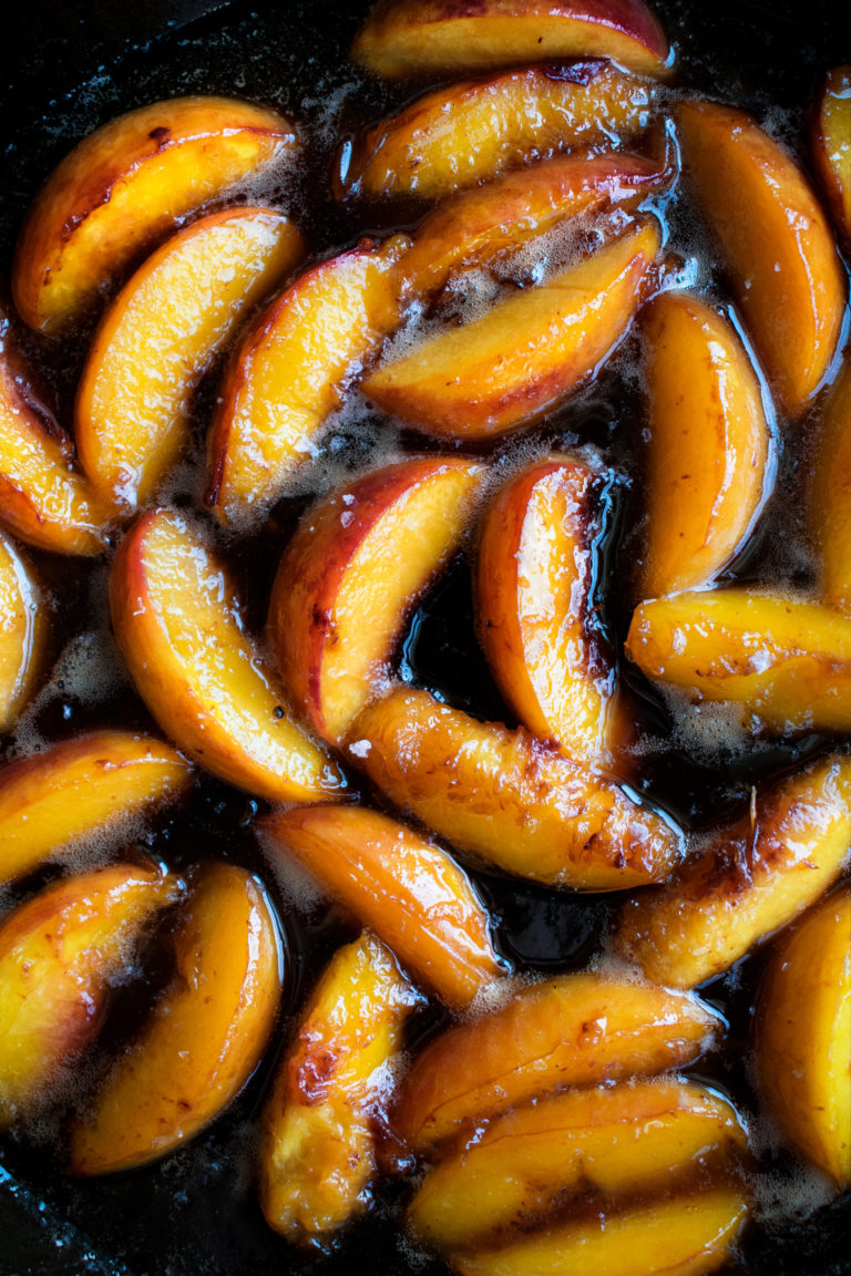 Sour Cream French Toast with Brown Sugar Peaches The Original Dish