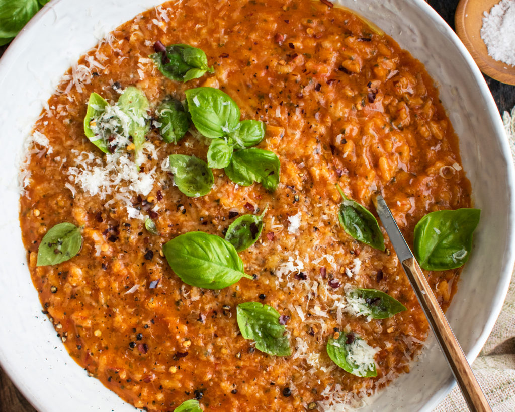 Tomato Basil Risotto