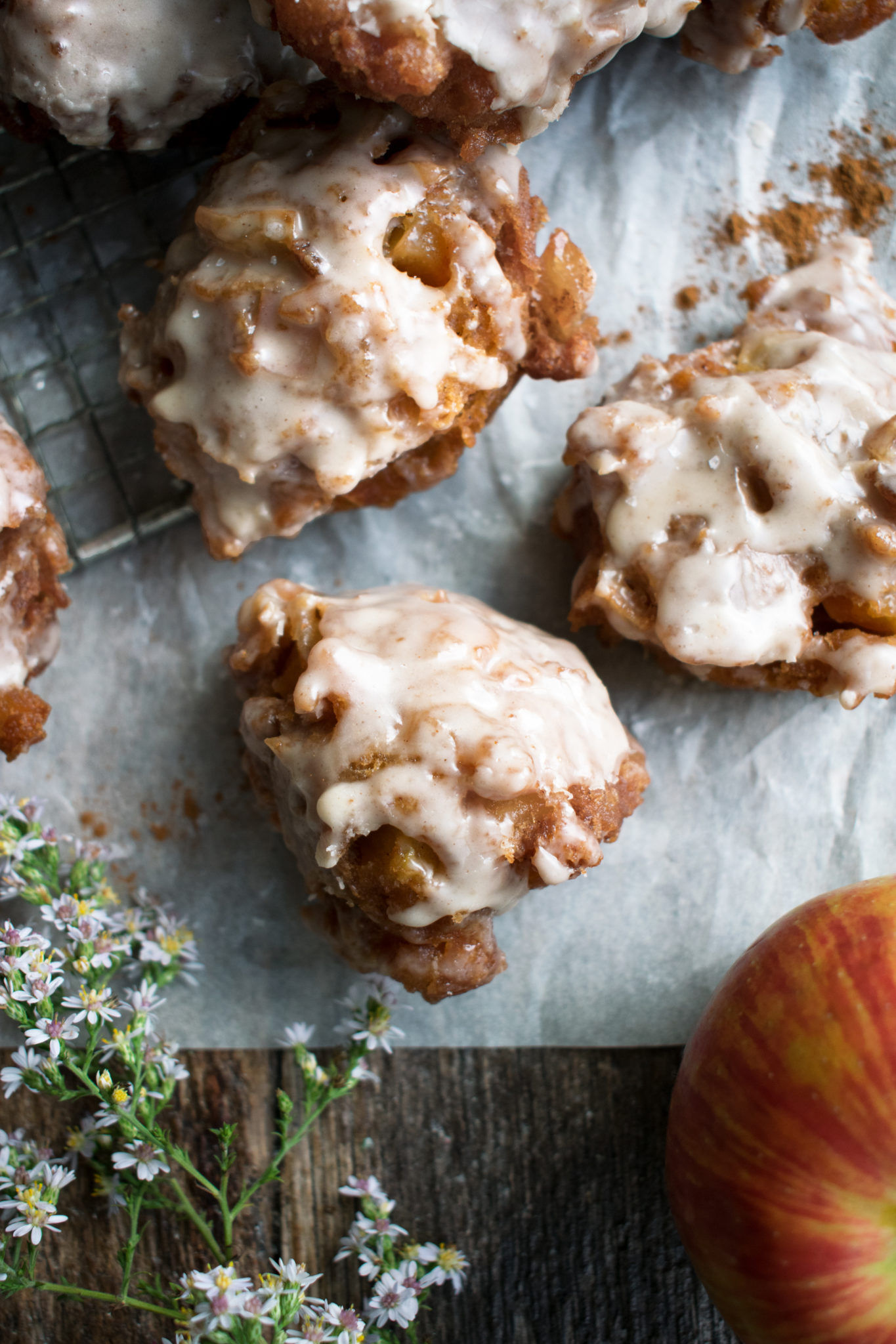 Apple Fritters with Salted Maple Glaze The Original Dish