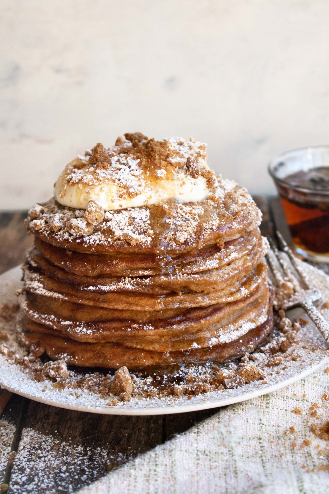 Gingerbread Pancakes with Spiced Syrup - The Original Dish