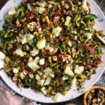 Shaved Brussels Sprouts with Bacon & Cider Syrup