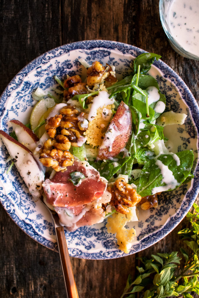 Pear & Fennel Salad with Buttermilk Dressing