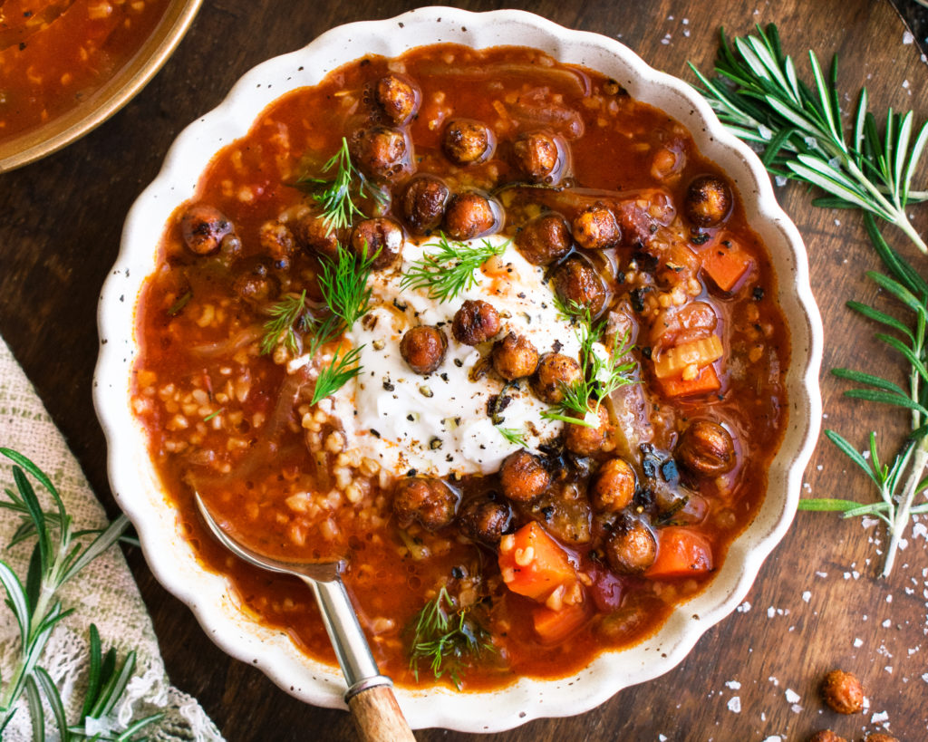 Spiced Tomato Bulgur Soup