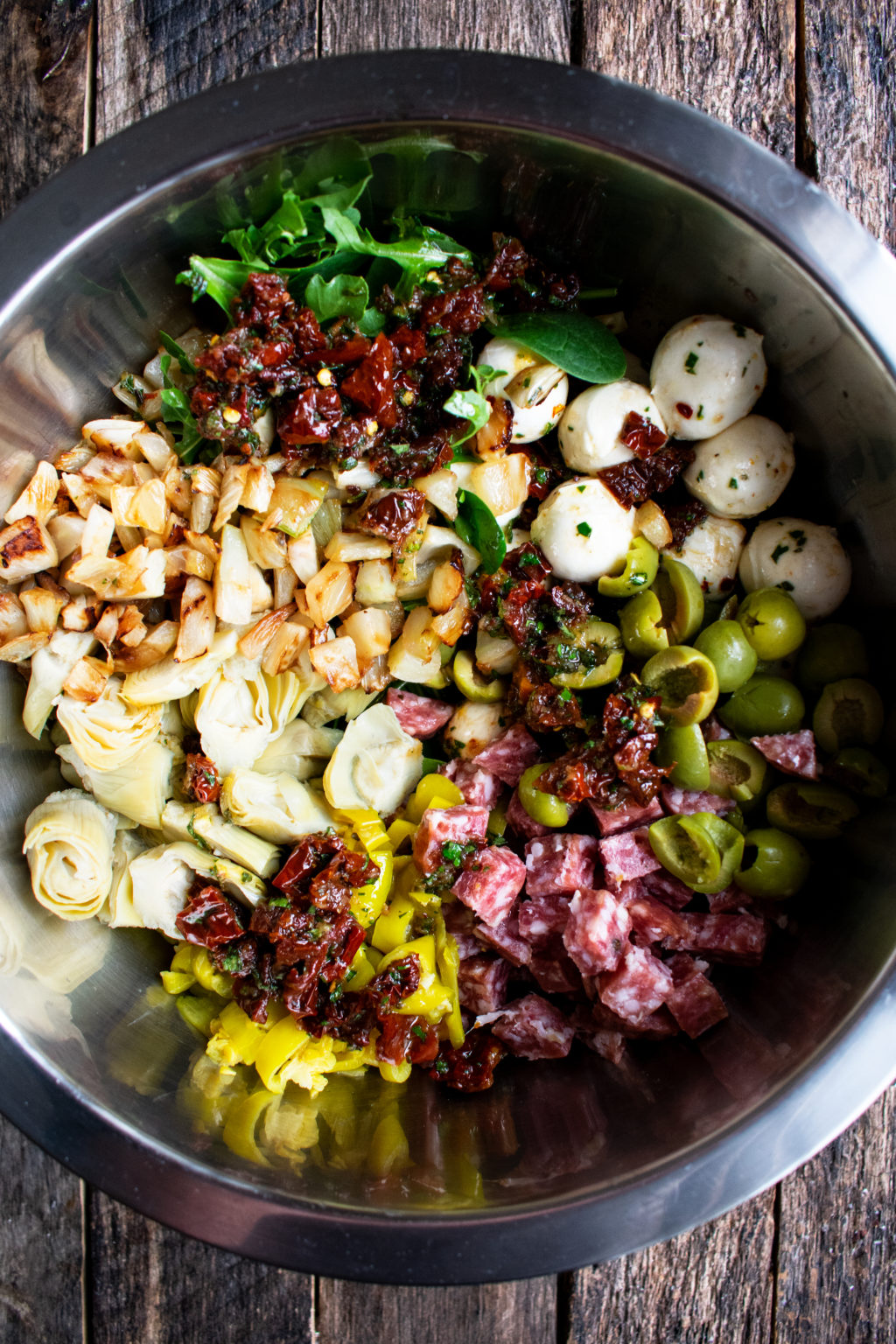 Antipasto Farro Salad with SunDried Tomato Vinaigrette The Original Dish