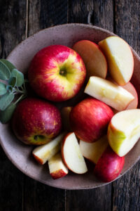 fresh apples in a bowl
