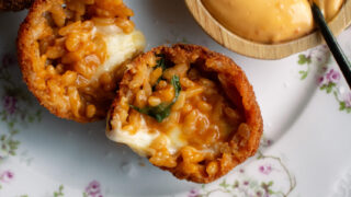 Arancini with Calabrian Chili Aioli - The Original Dish