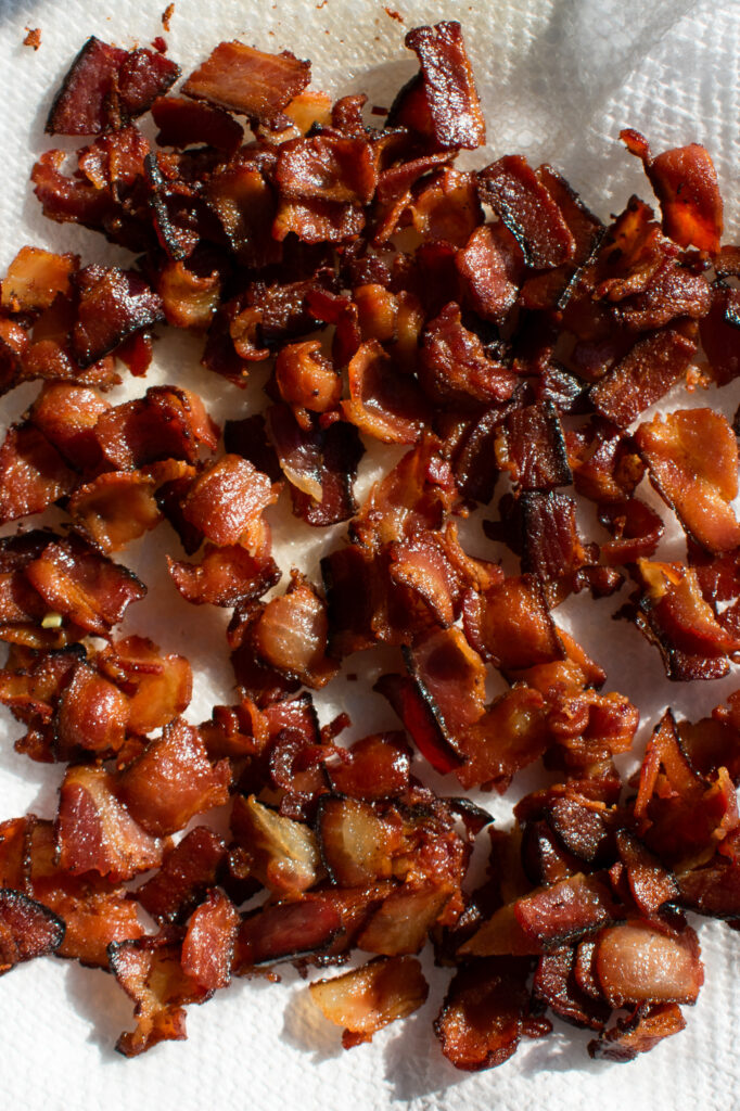 crispy bacon on a plate