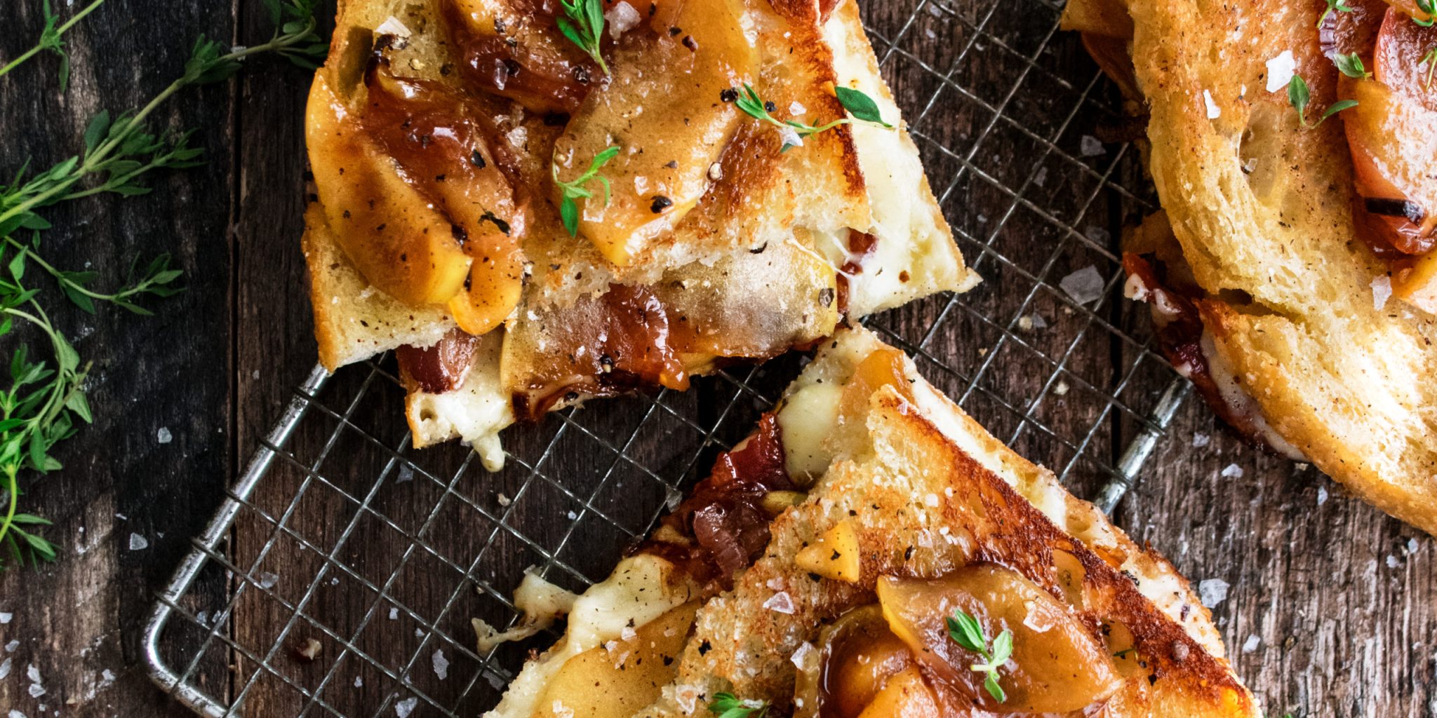 Caramelized Apple & Bacon Grilled Cheese