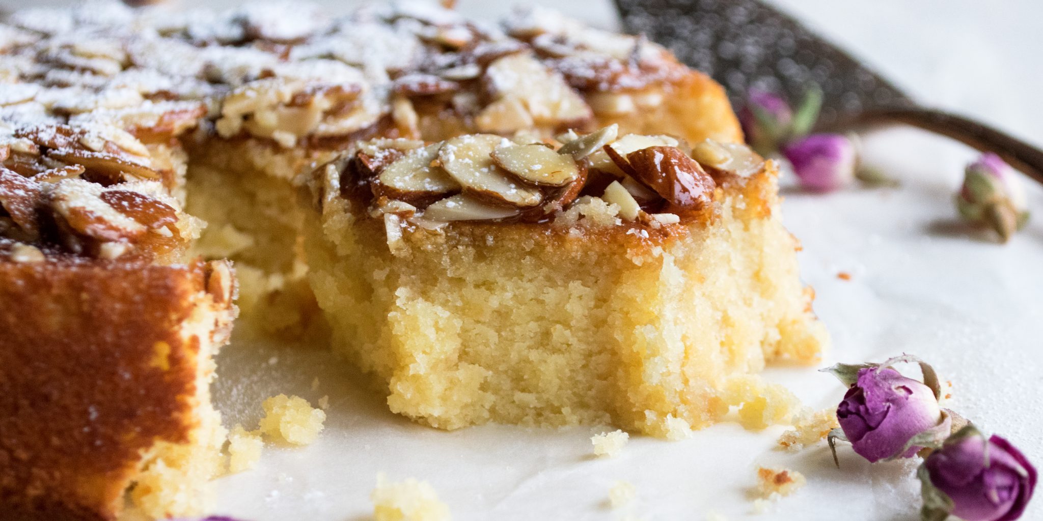 Honey Soaked Almond Cake